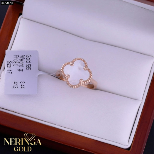 Rose gold women's ring #65079