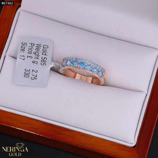 Rose gold women's ring #67362