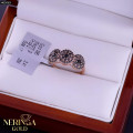 Rose gold women's ring #65083