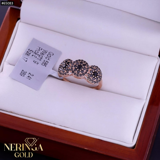 Rose gold women's ring #65083
