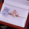 Rose gold women's ring #65123