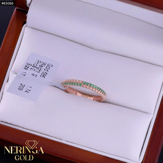 Rose gold women's ring #65066