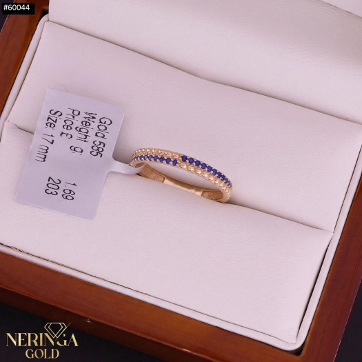 Rose gold women's ring #60044