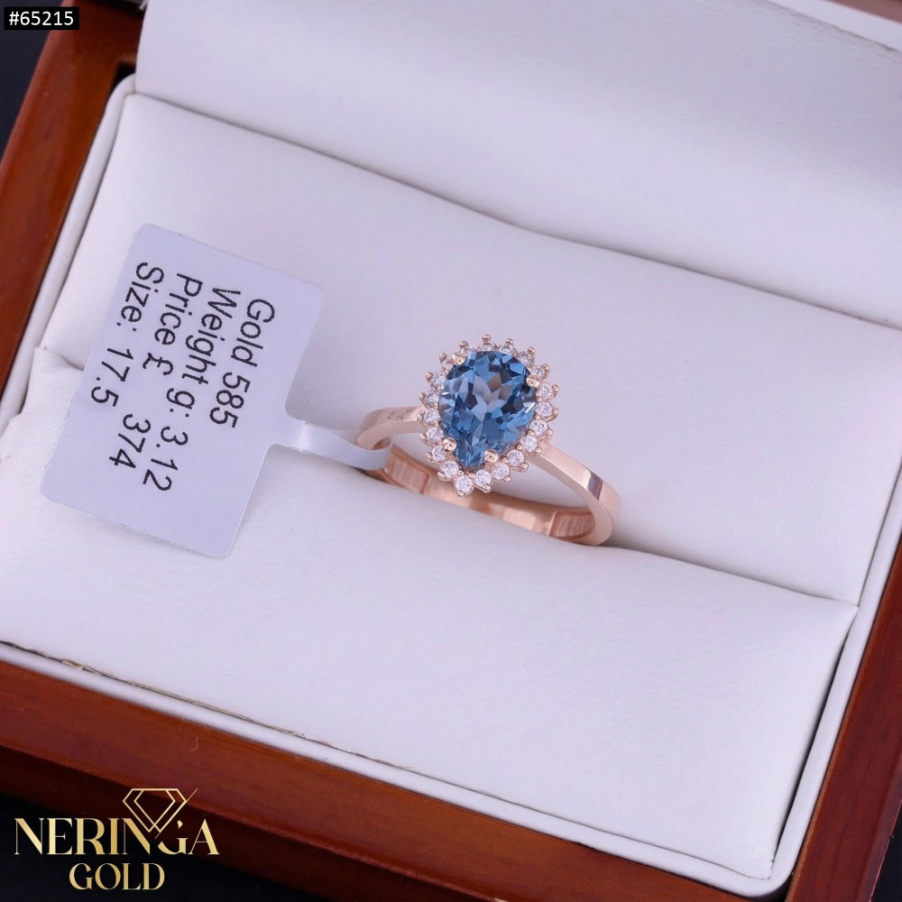 Rose gold women's ring #65215