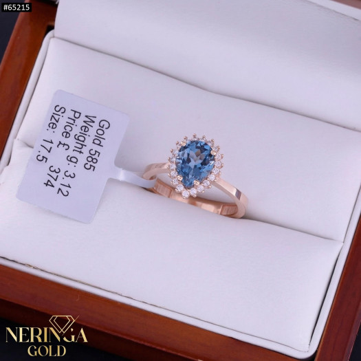 Rose gold women's ring #65215