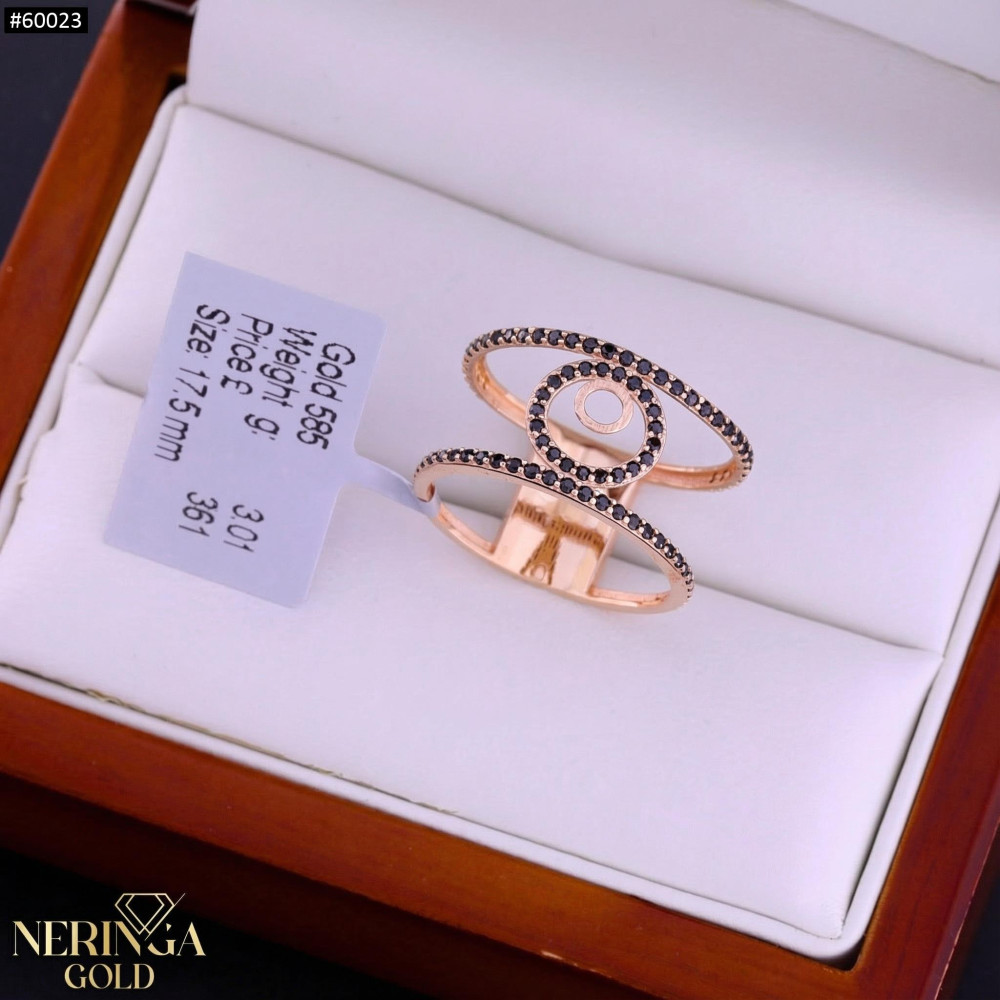 Rose gold women's ring #60023