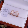 Rose gold women's ring #65170