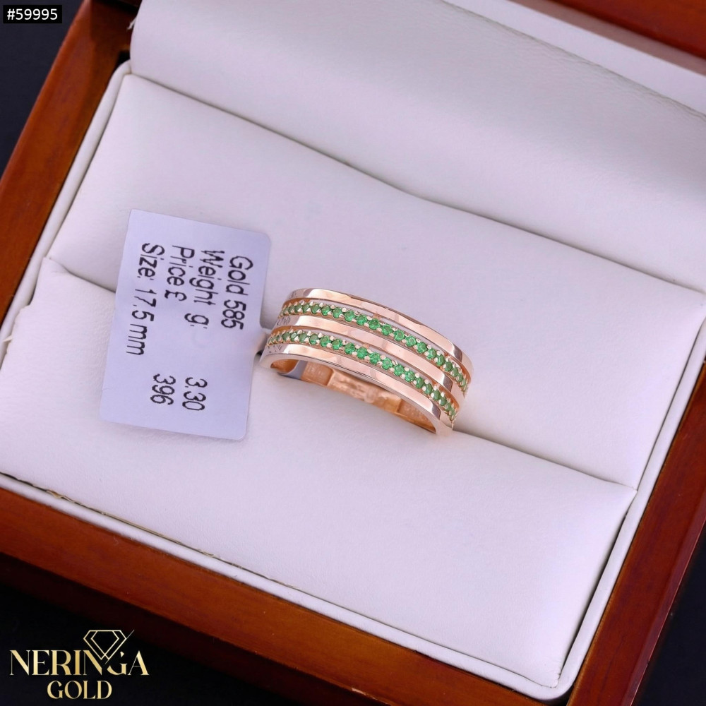 Rose gold women's ring #59995