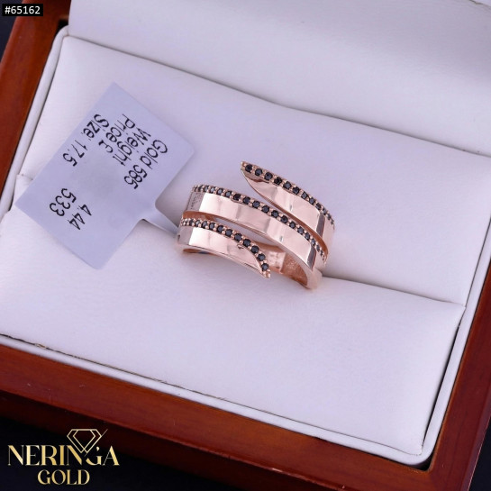 Rose gold women's ring #65162