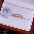 Rose gold women's ring #65227
