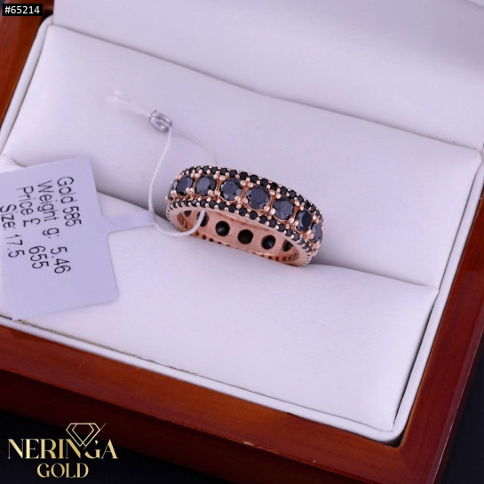 Rose gold women's ring #65214