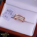 Rose gold women's ring #65159