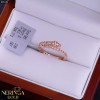Rose gold women's ring #65182