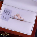 Rose gold women's ring #65199