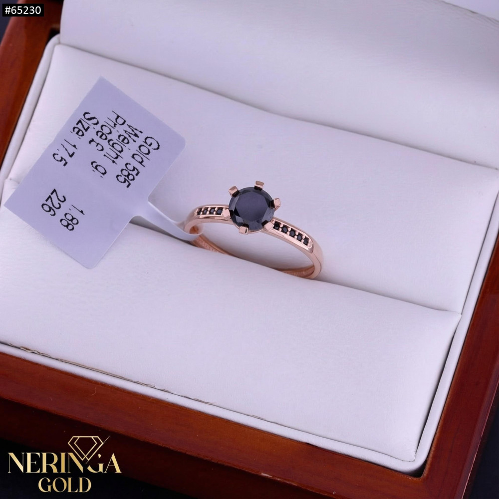 Rose gold women's ring #65230