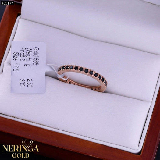 Rose gold women's ring #65177