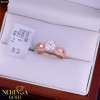 Rose gold women's ring #65250