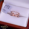 Rose gold women's ring #65268