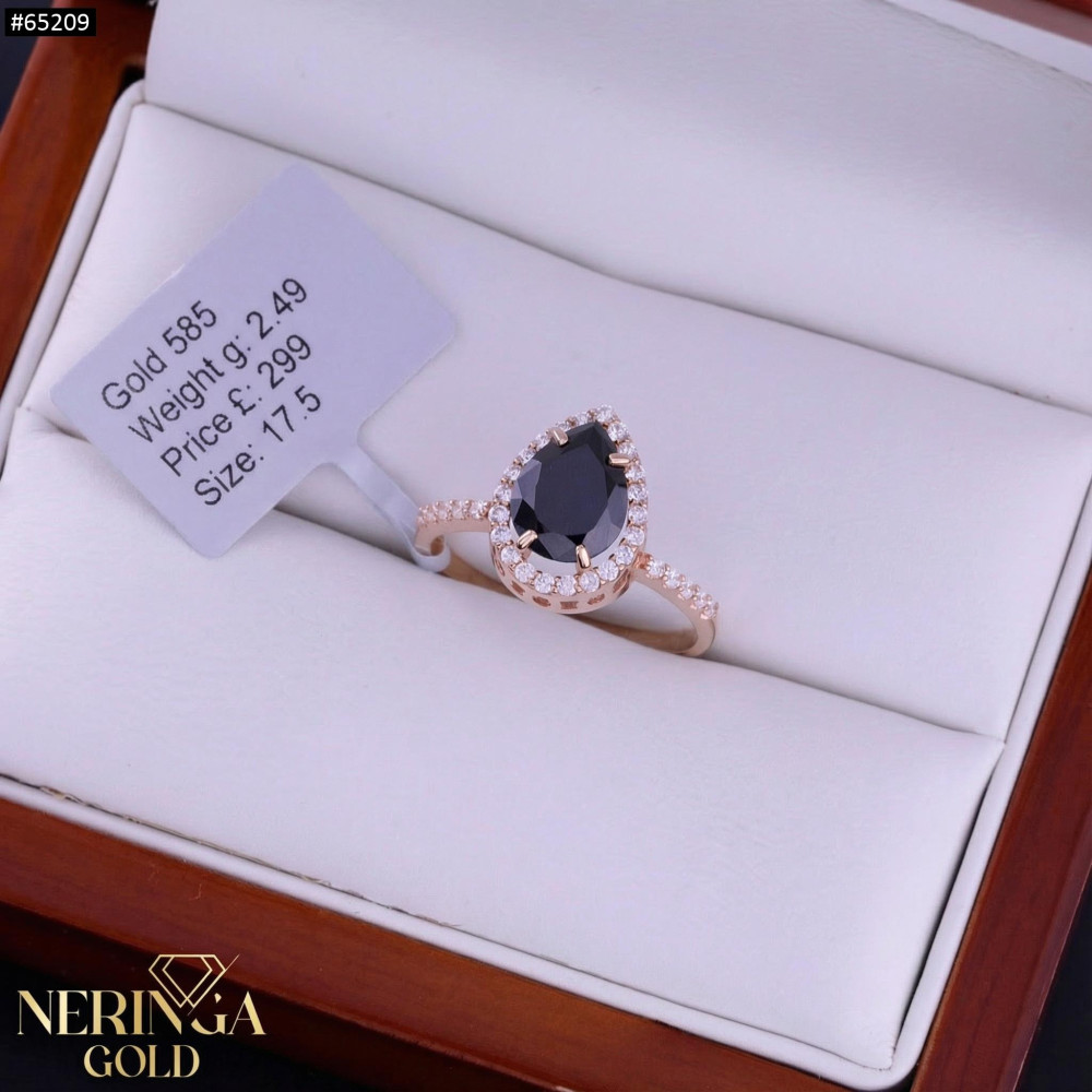 Rose gold women's ring #65209