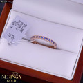 Rose gold women's ring #65294