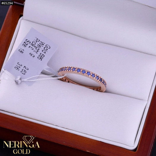 Rose gold women's ring #65294