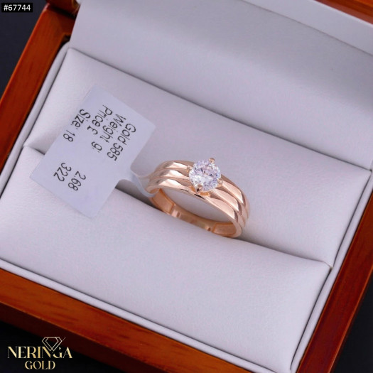 Rose gold women's ring #67744