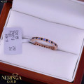 Rose gold women's ring #65303