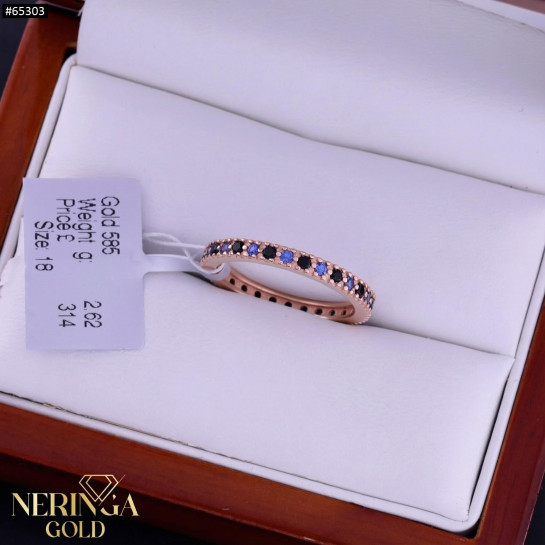 Rose gold women's ring #65303