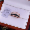 Rose gold women's ring #65307