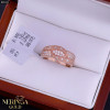 Rose gold women's ring #65311