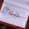 White gold women's ring #65349