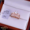 Rose gold women's ring #65305