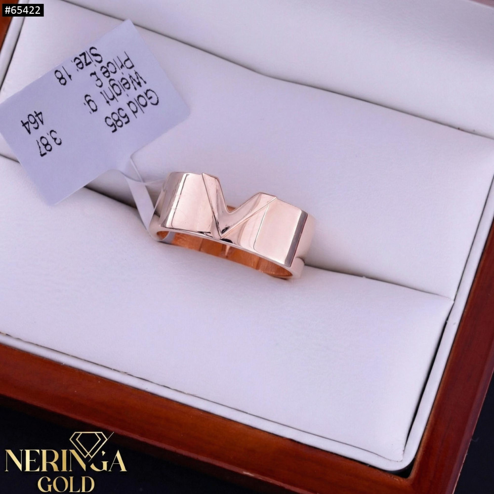 Rose gold women's ring #65422