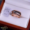 Rose gold women's ring #65293