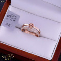 Rose gold women's ring #65341