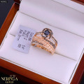 Rose gold women's ring #59981