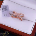 Rose gold women's ring #65417