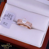 Rose gold women's ring #65353