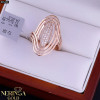 Rose gold women's ring #65406