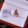 Rose gold women's ring #65291