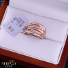 Rose gold women's ring #65340