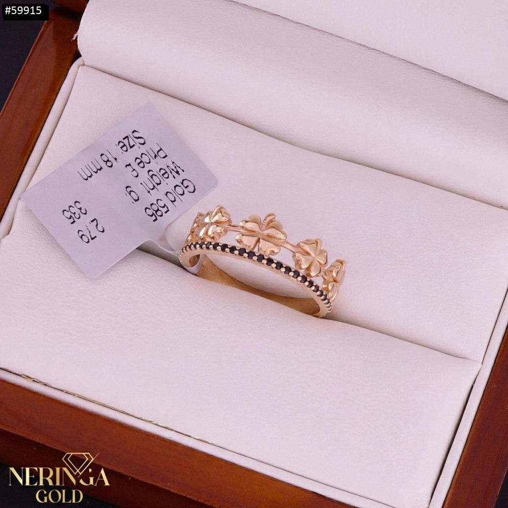 Rose gold women's ring #59915