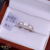 White gold women's ring #65477