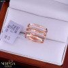 Rose gold women's ring #65534