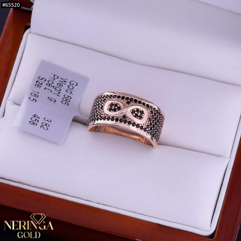 Rose gold women's ring #65520