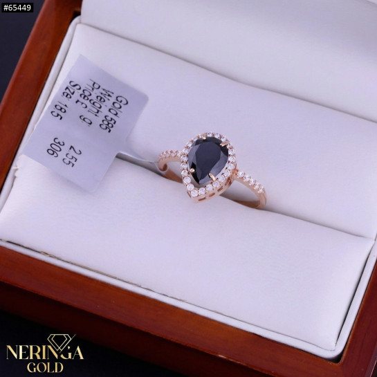 Rose gold women's ring #65449