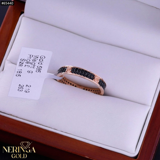 Rose gold women's ring #65440