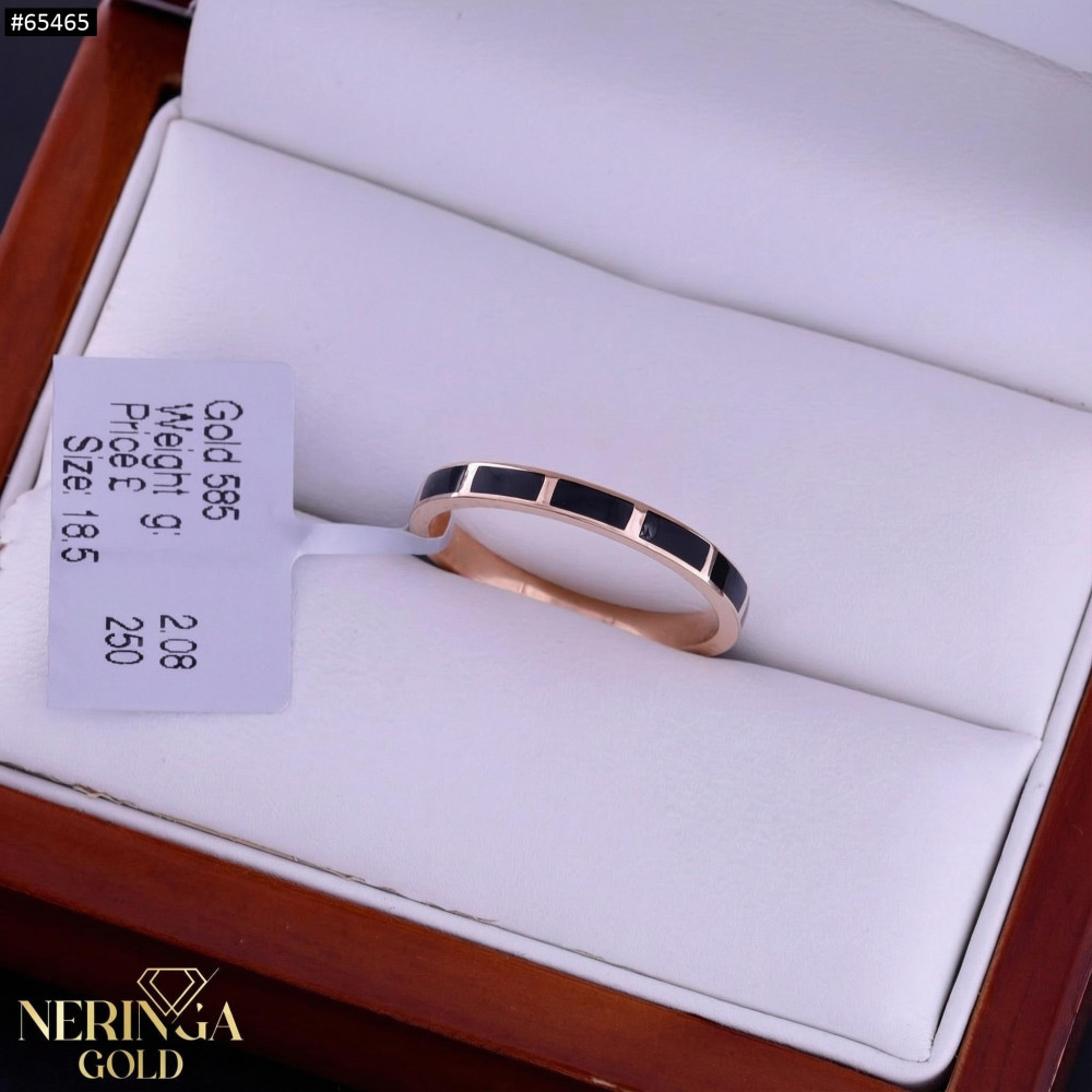 Rose gold women's ring #65465