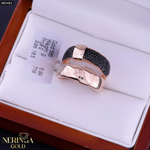 Rose gold women's ring #65482