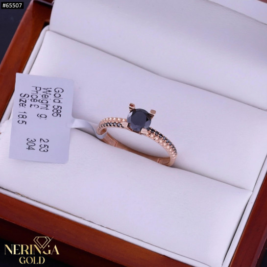 Rose gold women's ring #65507